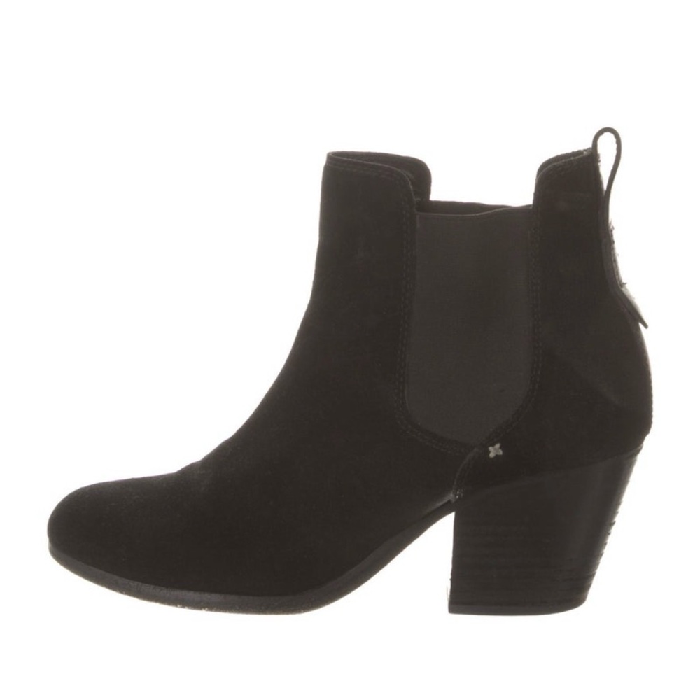 Rag & Bone Devon Black Suede Chelsea Ankle Boots